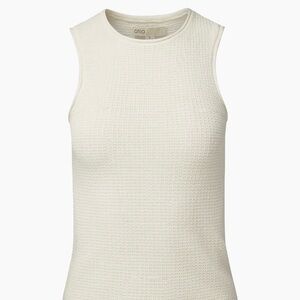 ONIA - LINEN KNIT TANK - WHITE - LARGE
